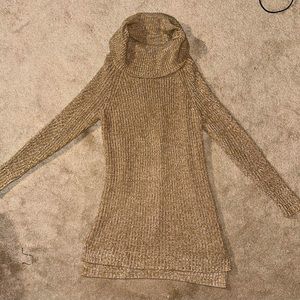 Tunic/Sweater Dress. Brand: A New Day. Size M. Foldover Cowel Neck.